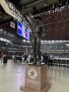 The One Riot One Ranger statue