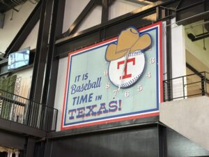 Sign at Globe Life Park